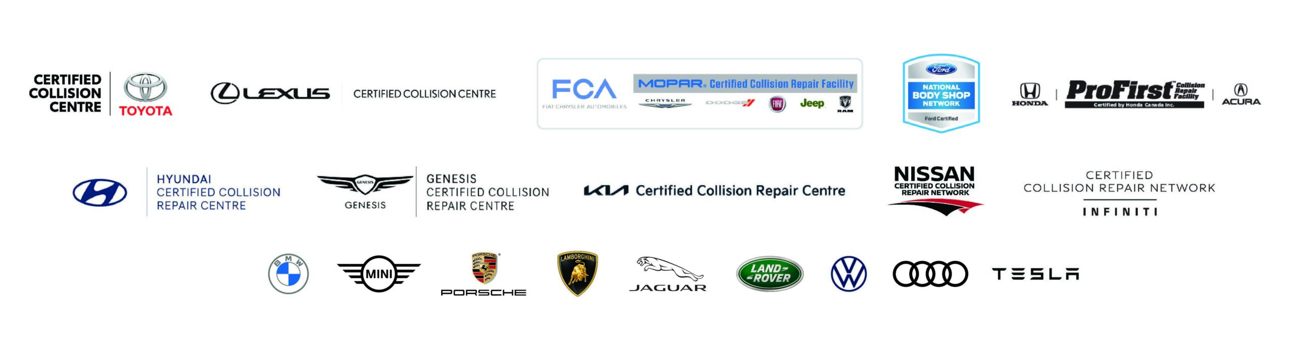 OpenRoad Auto Body Certifications